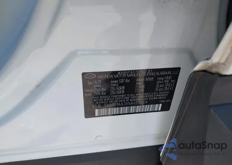 2021 Hyundai Santa Fe Se из США, поврежденный, VIN 5NMS14AJXMH322204